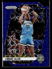 2024 Panini Prizm WNBA #107 Lindsay Allen Blue Velocity Prizms Card Chicago Sky