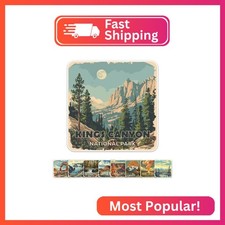 Generic Vintage Kings Canyon National Park Sticker - Waterproof Durable Adhesive