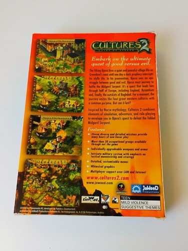 Cultures 2 Gates Of Asgard PC Game Jowood Productions SEALED - Picture 2 of 4