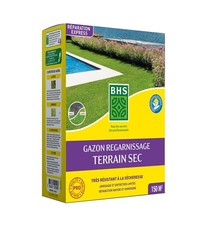 Gazon Regarnissage Terrain Sec  3kg  150 m²  Gazon plus résistant et mieux pr...