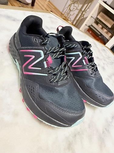 New Balance Women’s Low Top Mesh Lace-Up Athletic Sneakers Black Pink Blue