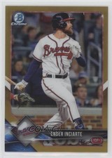 2018 Bowman Chrome Gold Refractor 48/50 Ender Inciarte #20 00hy