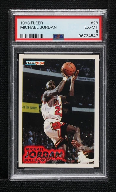 1993-94 Fleer Michael Jordan #28 PSA 6 HOF