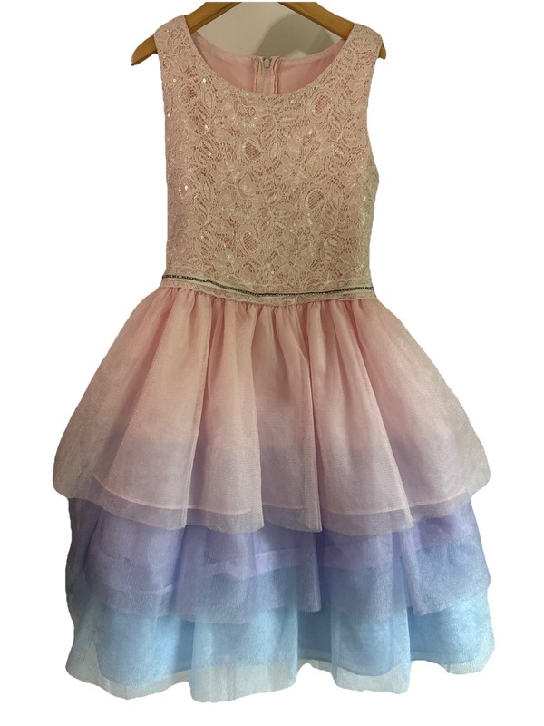 Sweet Kids USA Party Dress Girl's Size 12 Pink Wedding  Pageant  Twirl Party