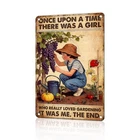 Vintage Garden Tin Sign Once 20X30cm(12*8in), Gardening 6