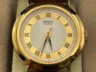 Vintage Seiko Qz Womens Watch 4N01-0591 W/Box Dead Batteries