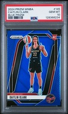 2024 Panini Prizm WNBA Caitlin Clark RC variation #145 Blue Prizm 12/199 PSA 10