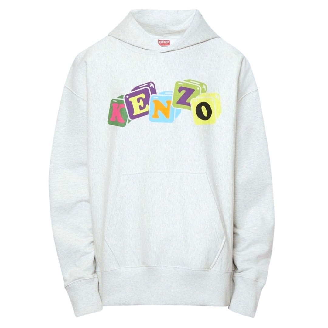 Kenzo Coloured Block Logo Grey Hoodie 65990₽