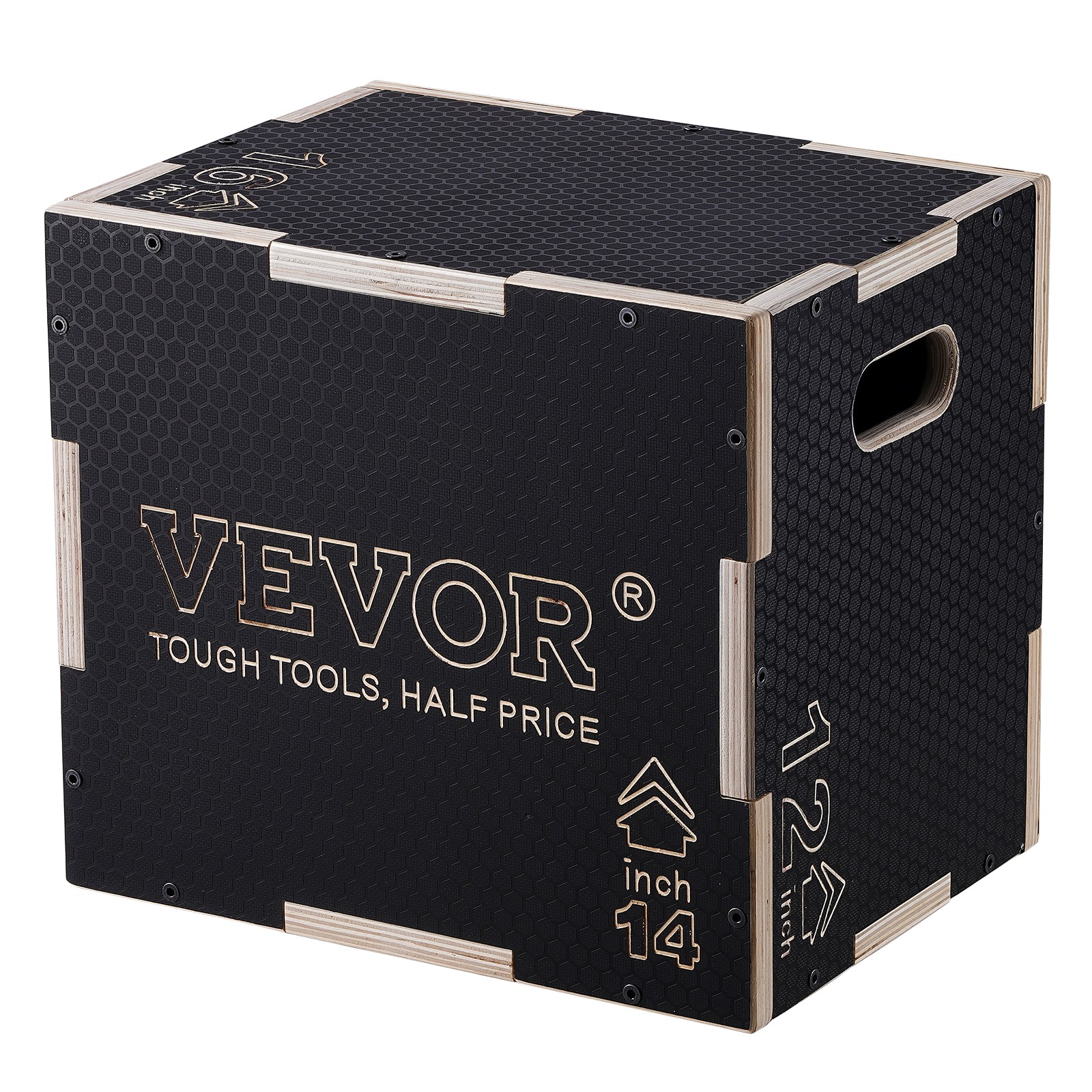 Boîte de saut pliométrique en bois haute densité VEVOR capacité 204 kg