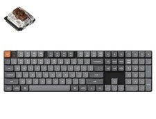 Keychron K5 Max Full Size Wireless Mechanical Keyboard w/ RGB Light Brown Tact