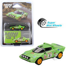 Mini GT 1:64 Lancia Stratos HF #4 1979 Spanish Rally Champion #1050