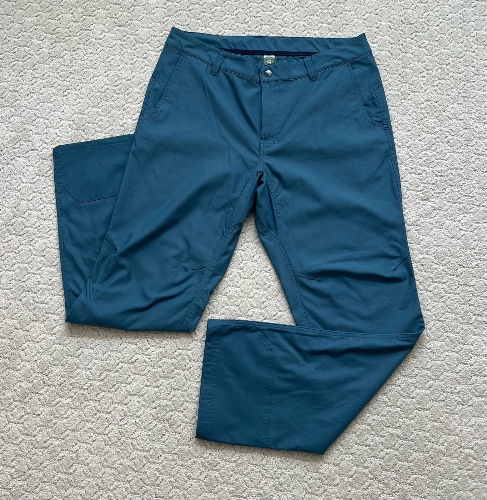 Stio Men's Rivet Pant 36R Blue Nylon Spandex Hiking Outdoor Trousers