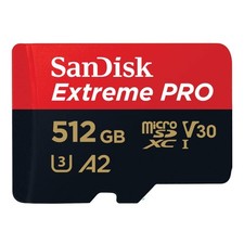 Image of SanDisk 512GB Extreme PRO microSDXC card RescuePro Deluxe up to 200 MB/s with A2
