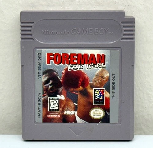 Vintage George Foreman For Real Nintendo Gameboy Game Boxing Cartridge UNTESTED