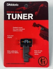 D'Addario Micro Violin Tuner PW-CT-14  Clip On New