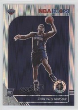 2019-20 NBA Hoops Premium Stock Rookie Variation Flash Prizm Zion Williamson 7w7
