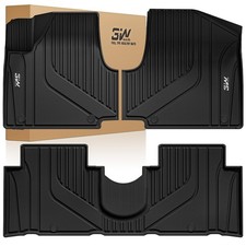 3W Floor Mats Fit Hyundai Ioniq 5 2022-2024 (Only for Movable Console), TPE All 