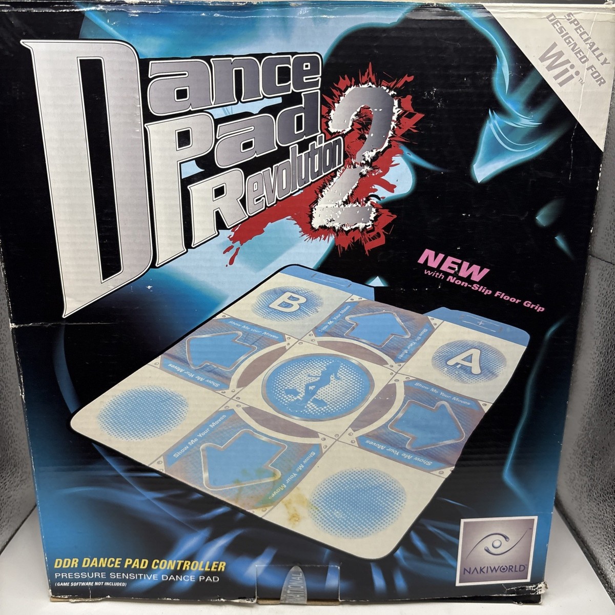 NEW NAKIWORLD DDR Dance PAD Revolution 2 Floor Mat Controller for