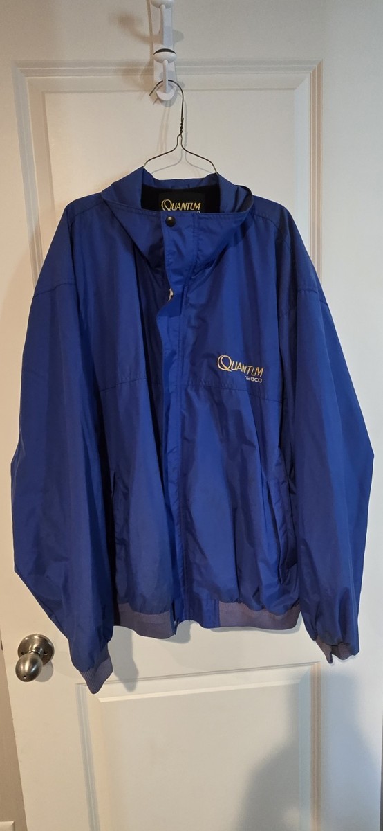 Vintage 80s/90s Zebco Fishing Jacket Zebco Quantum Logo  Up jacket
