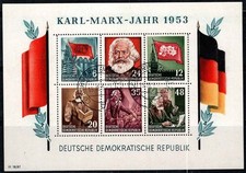 DDR 1953 Mi. Bl. 8 Block 100% gestempelt Carl Marx