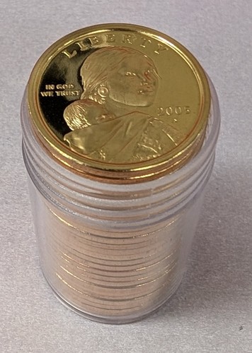2005-S Sacagawea Native American Dollar Proof 25-Coin Roll Tube $1