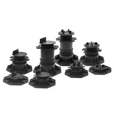 10x Adjustable Decking Pedestal Risers for Joist and Paver Decking 18-220mm