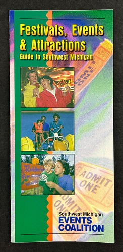 1998 Southwest Michigan Festivals Events Attractions Vintage Travel Brochure
