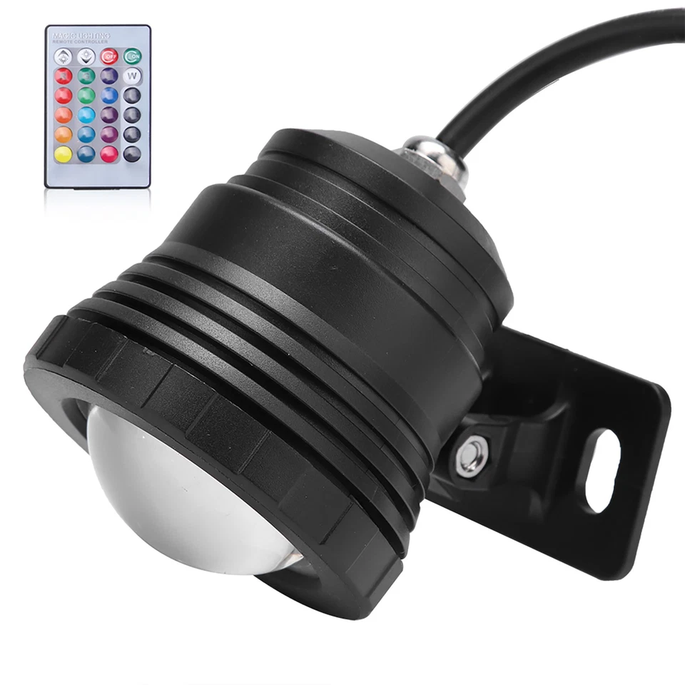 RGB LED Underwater Light Waterproof Multi Color Outdoor Garden Spotlight AC/DC - Image 4 of 4