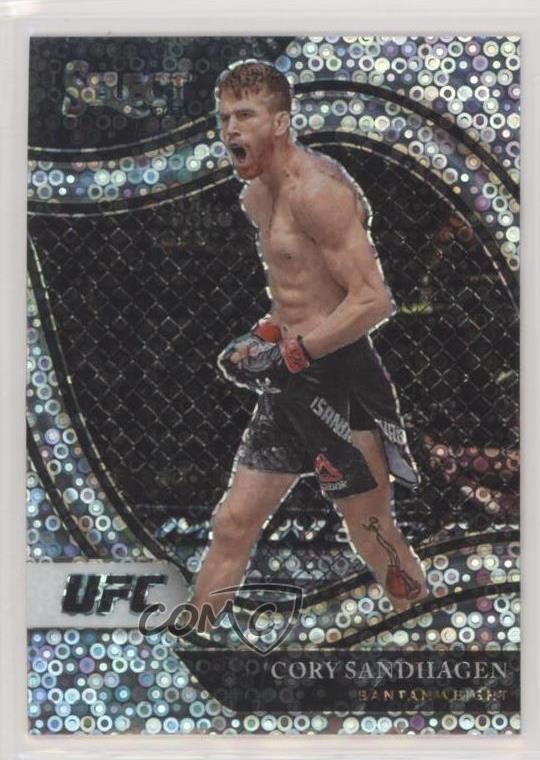 2021 Panini Select UFC Octagonside Disco Prizm Cory Sandhagen #204 0g27