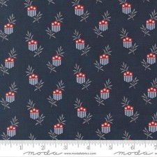 Moda American Gatherings III by Primitive Gatherings 49320 16 Navy Star COTTON