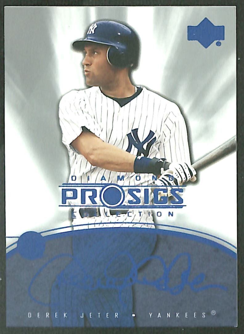 2004 Upper Deck Diamond Collection Pro Sigs #61 Derek Jeter New York Yankees