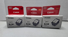 Lot of 3 Genuine Canon PG-245 Fine Standard Black Ink Cartridge