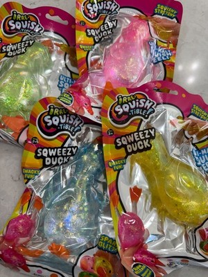 JA-RU Irre-Squish-tible Sqweezy Duck -Yellow/Green/Blue/Pink-Easter-Fast Ship