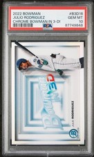 2022 Bowman Chrome Bowman In 3-D! #B3D16 Julio Rodriguez RC PSA 10 GEM MINT