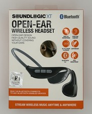 New SoundLogic XT Open-Ear Wireless Headset Bluetooth 5.0 - Black