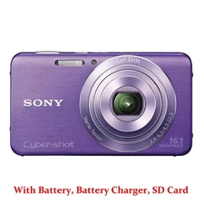 Sony Cyber-shot DSC-W630 Digital Camera 16.1 MP 5x Optical Zoom Purple 85% new