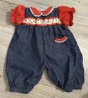 Vtg Cabbage Patch Denim Romper One Piece Outfit
