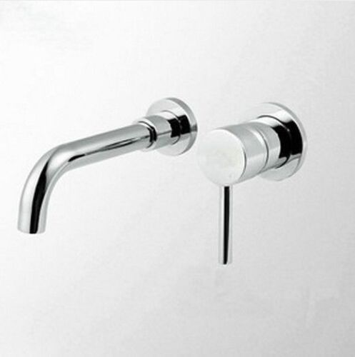 Chrome 2 PCS Bathroom Vessel Bath Tub Taps Mixer Wall Mount Single Level Faucet