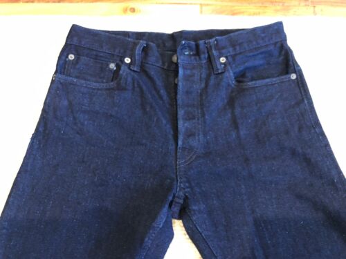 Pure Blue Japan 1161 12oz Deep Indigo Stretch Selvedge Denim Jeans Size 32, Used - Picture 4 of 9