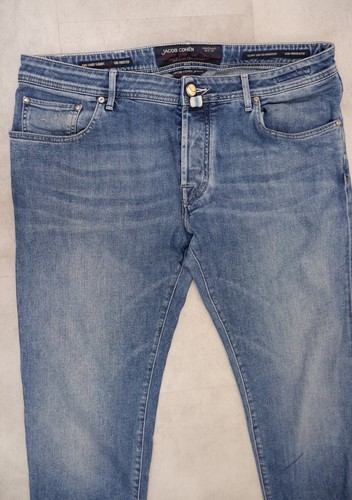 Jacob Cohen Mens Slim Fit Jeans Size 38 L31” Mid Blue Wash Denim Style 688 - Picture 6 of 11