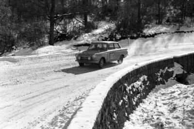 Gordon King and Graham Marlow Ford Cortina 1966 Rally Car Racing Old Photo 3