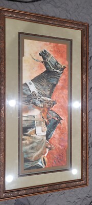 Kathy Sigle - After a Hard Day's Work - Framed and Signed  Print #1 of 150