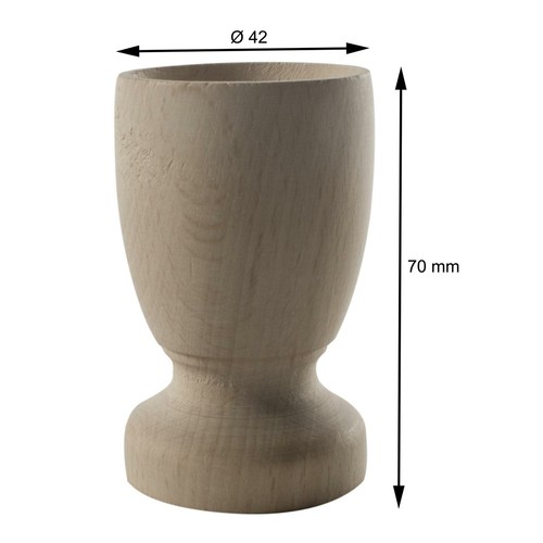 Wooden Egg Cups Natural Beech Serving Breakfast Holder Stands Kitchen Dining - Picture 3 of 27
