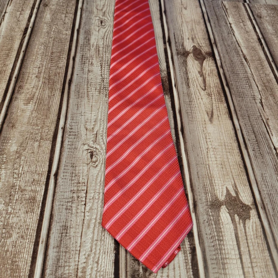 Gravata Kailong 100% seda listrada dia dos namorados gravata rep vermelha rosa - Imagem 2 de 4