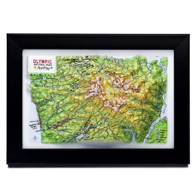 Olympic National Park 3D Raised Relief Map