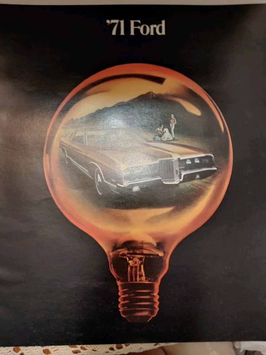 Vintage Original 1971 Ford LTD Galaxie 500 Sales Dealer Ad