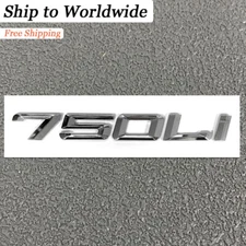 CHROME 750Li FOR New 750 REAR TRUNK NAMEPLATE EMBLEM BADGE NUMBERS DECAL STICKER