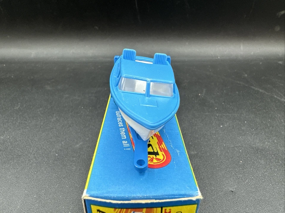 Matchbox Superfast Series 1960 cabina azul crucero y remolque barco caja original Foto 3 de 4