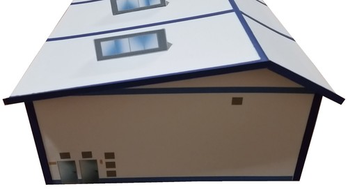 HO/1:87 Logistikzentrum mit Büroanbau Kartonmodellbausatz Spedition - Bild 4 von 7