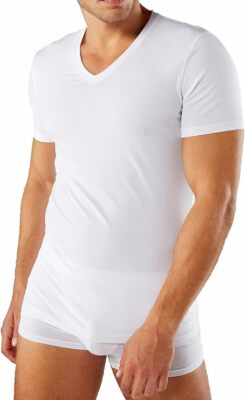 Liabel 3 warme Herren T-Shirts Baumwolle Rundhals Spitze Unterwäsche